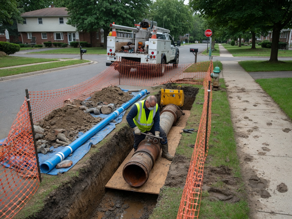 Main Water Line Replacement in Woodbridge