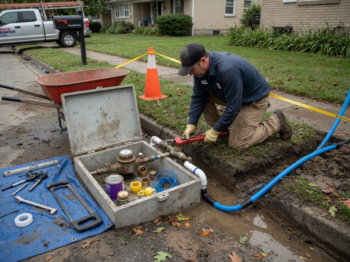 Water Meter to House Line Repair in Woodbridge