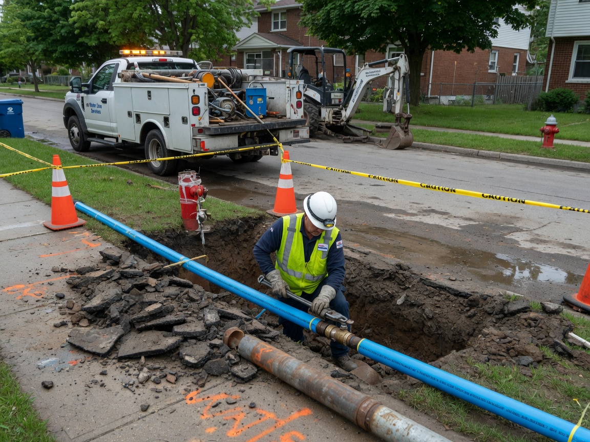 Water Service Line Repair in Woodbridge